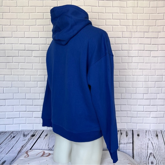 Unstuck Men's Long Sleeve Pullover Drawstring Hoodie Blue Sweatshirt Size Medium - Picture 8 of 11